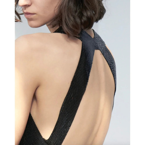 Fannie Schiavoni Yael Dress Black Size S - Picture 4 of 7